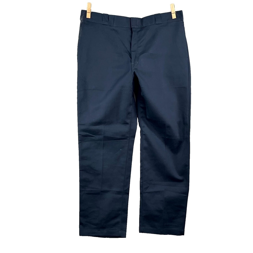 Dickies 874 Original Fit Pants Mens 40x30* Navy Blue Rugged Workwear Outdoor
